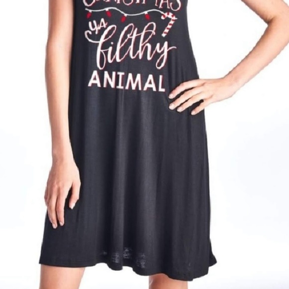 Holiday A-Line Sleeveless Dress - Picture 2 of 2